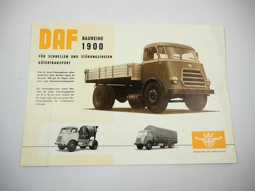 Brochure daf series 1900 truck - brochure,