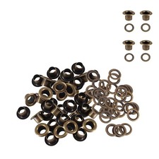 100x Long Barrel Brass Eyelet