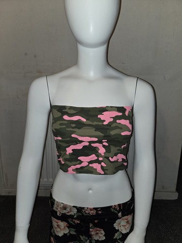 Camo print tube top - top, girls