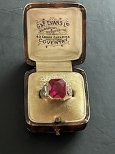 Mens Gold 10ct Large Synthetic