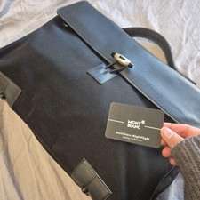 Montblanc Business Bag Night Flight Briefcase Toggle Black Limited used