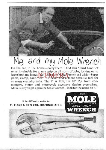 Adjustable self grip mole - adjustable, self-grip