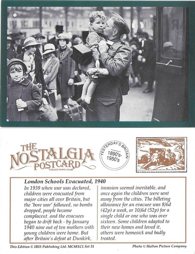 Postcard ww2 children - postcard,