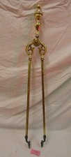 Fire Tongs Fire Irons Fireplace Antique Coal ref 199 (FREE UK POSTAGE)