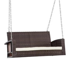 Outsunny 2-person Wicker Swing