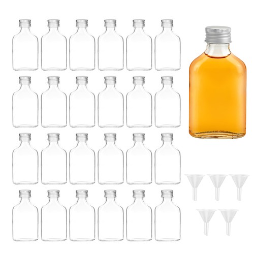 24x 50ml glass pocket flask - glass,