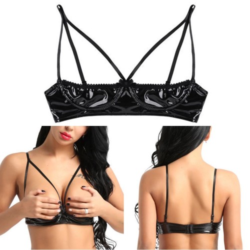 Women faux leather open - women,