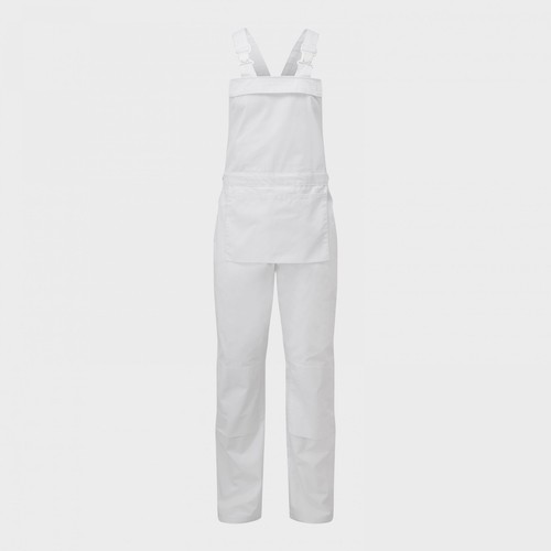 Blue castle white bib brace - blue,