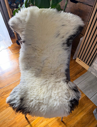 Sheepskin hide rug white - hide,