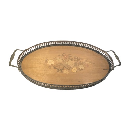 Vintage oval serving tray - oval,