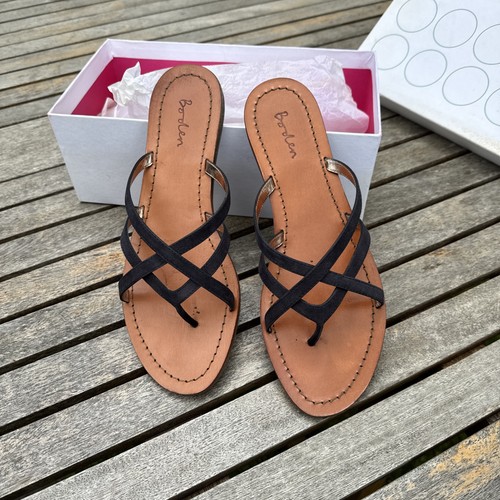 Boden flat navy sandal size - boden,