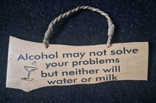 Personalised Alcohol Bar/home Wooden Sign