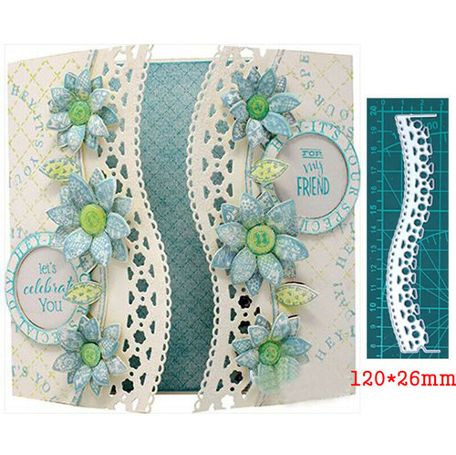 Wave stripe border metal - stripe,