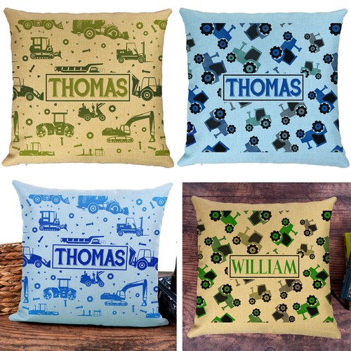 Personalised tractor cushion - tractor,
