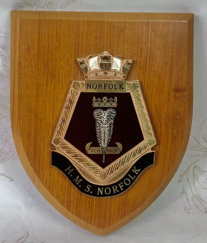 Hms norfolk badge - norfolk, badge,