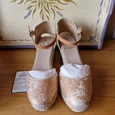 Kanna  Spanish Made  Wedge Cometa Espadrille Shoes 37 UK4 Brand New rrp £85