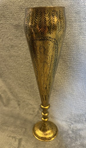 Anglo indian engraved brass - indian,