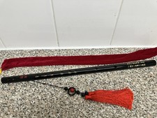 F Key Chinese / Japanese Traditional Instrument Bamboo black Flute velvet bag
