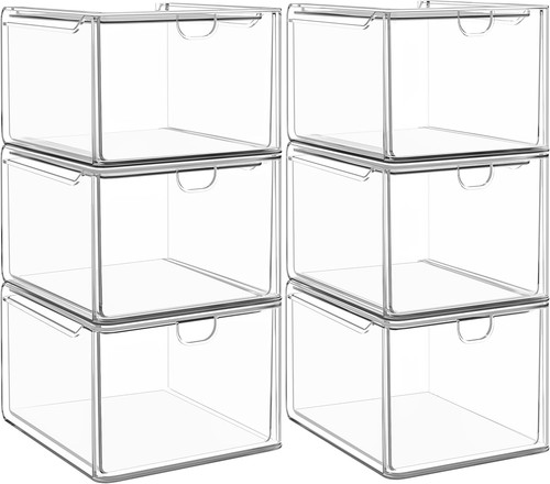 Pack small clear - clear, stackable