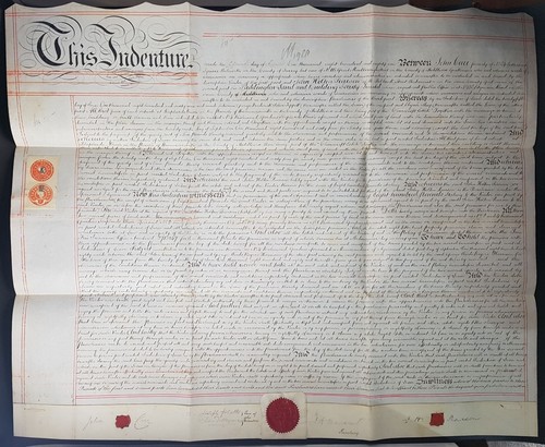 Parchment indenture lease - parchment,