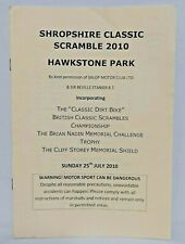 Shropshire Classic Scramble 2010 Hawkstone park programme