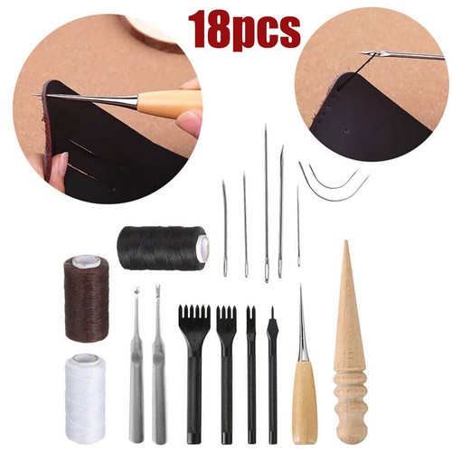 18x vintage leather craft - leather, kit