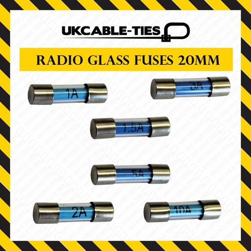 Glass fuses 20mm radio fast - glass,