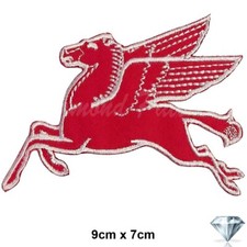 Mobil red horse embroidery