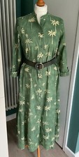 ZARA GREEN ZW PRINT MAXI DRESS