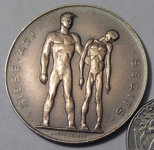 1946 hungarian pow sas - hungarian, bronze