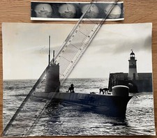 Genuine 1970s Royal Navy Submarine Photo of HMS Sea Lion + Periscope Target Shot