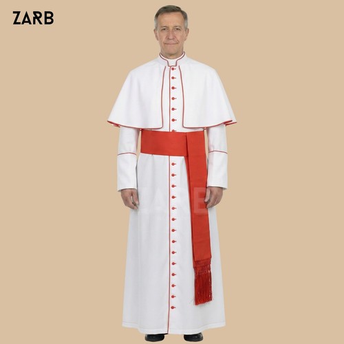 White roman cassock - white,