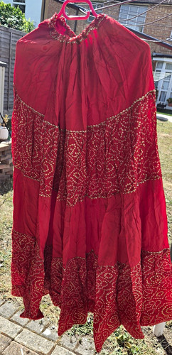 Women red cotton - red, choli