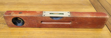 VINTAGE J RABONE & SONS OF BIRMINGHAM WOODEN & BRASS SPIRIT LEVEL