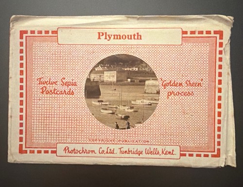 Vintage plymouth postcard trio - vintage,