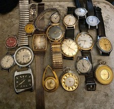 JOB LOT OF VINTAGE WATCHES