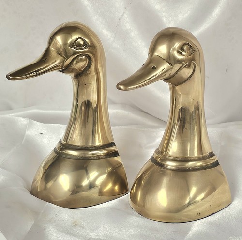 Vintage brass duck head - vintage,