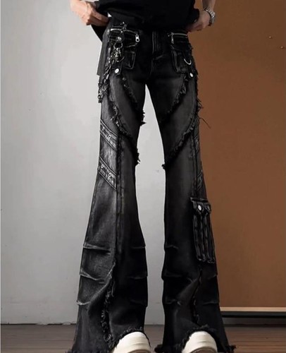 Men black denim cotton - men's,