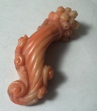 Antique carved coral - carved,