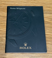 Genuine Original Rolex Milgauss English Booklet Manual 605.32 - 3.2011