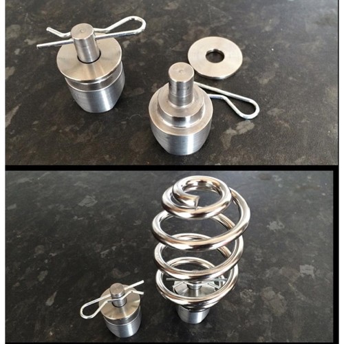 Weld spring mounts - 7/8", for