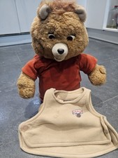 Vintage Teddy Ruxpin Talking Teddy Bear Was  WORKING Worlds of Wonder 1985 