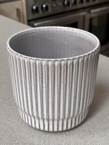 Tesco grey glazed indoor plant