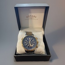 FAULTY- Men's Rotary Chronograph watch GB00662- Stainless Steel- FAULTY