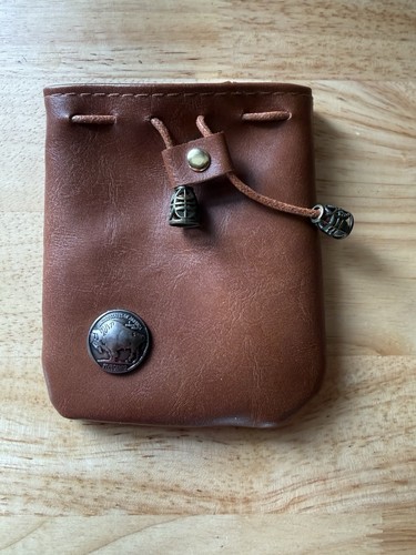 Leather wallet coin pouch - leather, case