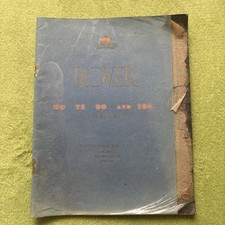 Rover 60, 75, 90 And 105 Saloon Original Owners Instruction Manual 1954-1959