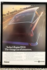 Framed original Classic Car Ad