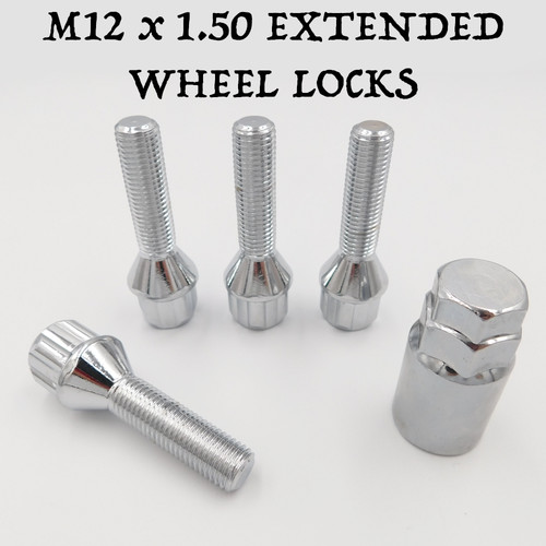 Locking wheel bolts - wheel, m12x1.5