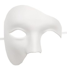 Mask MASQUERADE Phantom Half Face Mask PROM BALL Fancy Dress MENS Venetian