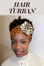 African Print Head tie, Head Wrap, Ankara Head Scarf, Turban-10